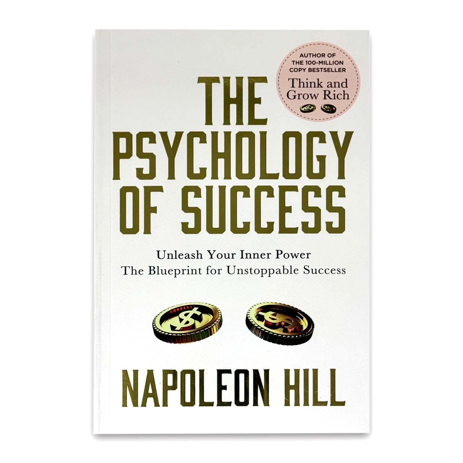 The Psychology of Success by Napoleon Hill paperback book, back cover with description