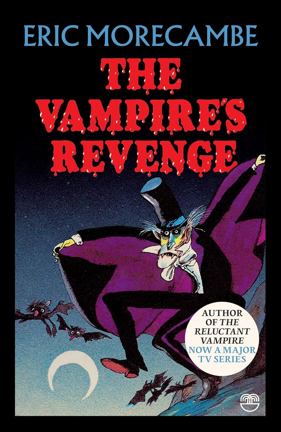 Back cover and spine detail of The Reluctant Vampire Series paperback books by Eric Morecambe
