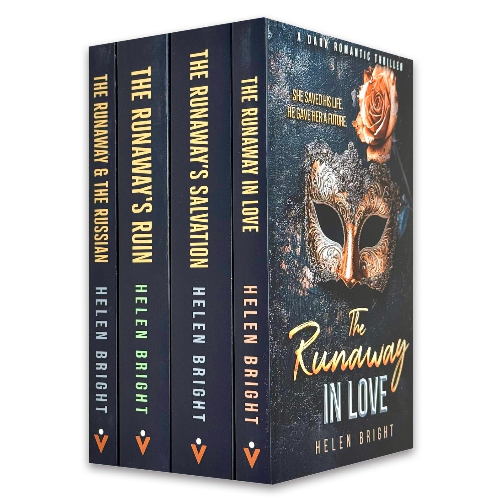 The Runaway & The Russian front cover - Book 1 of The Runaway Series by Helen Bright, paperback dark romance