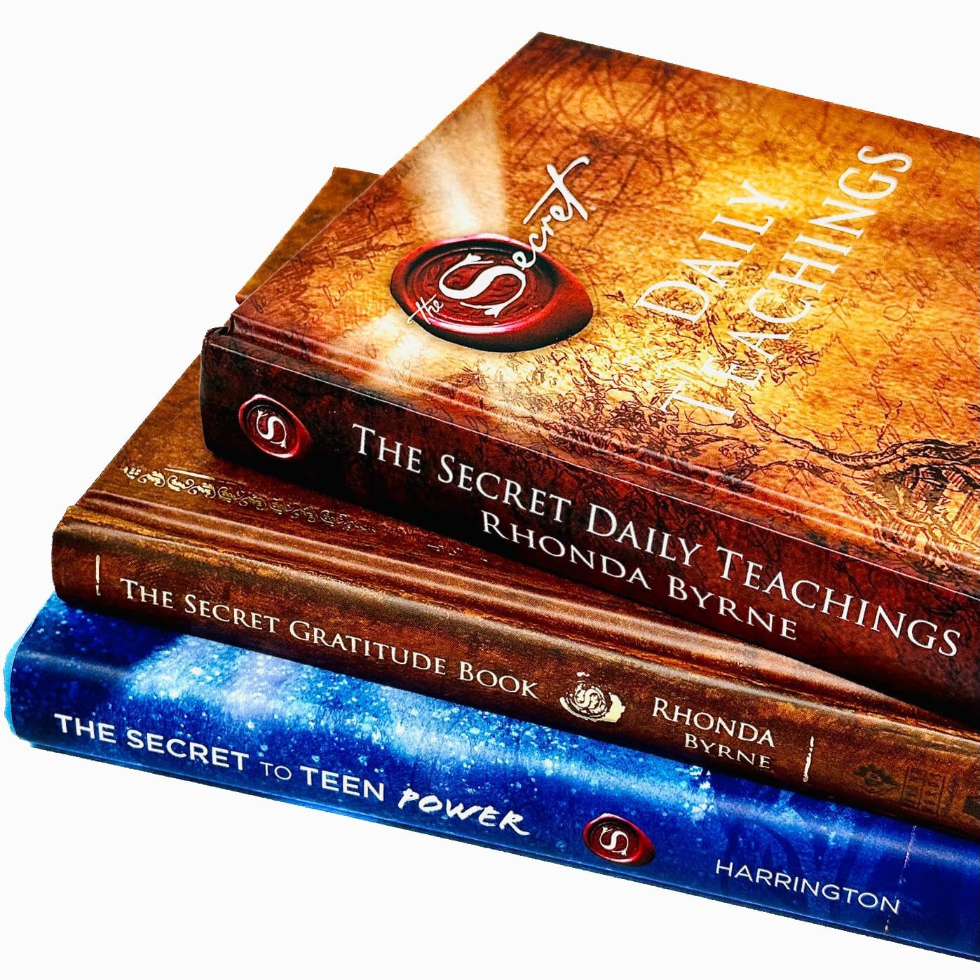 The Secret Daily Teachings hardback book cover close-up