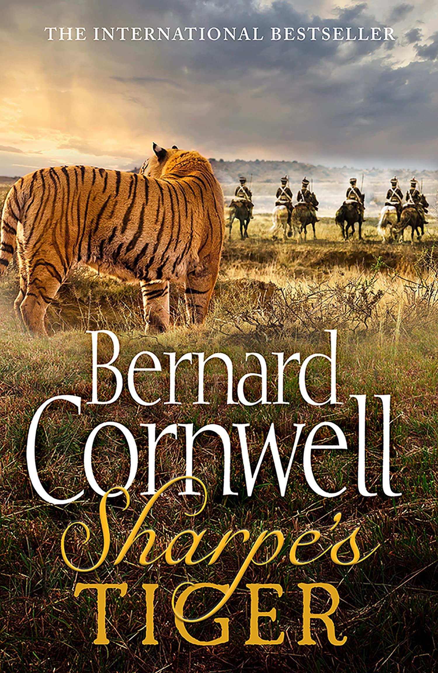Close-up of Sharpe's Fortress paperback cover by Bernard Cornwell