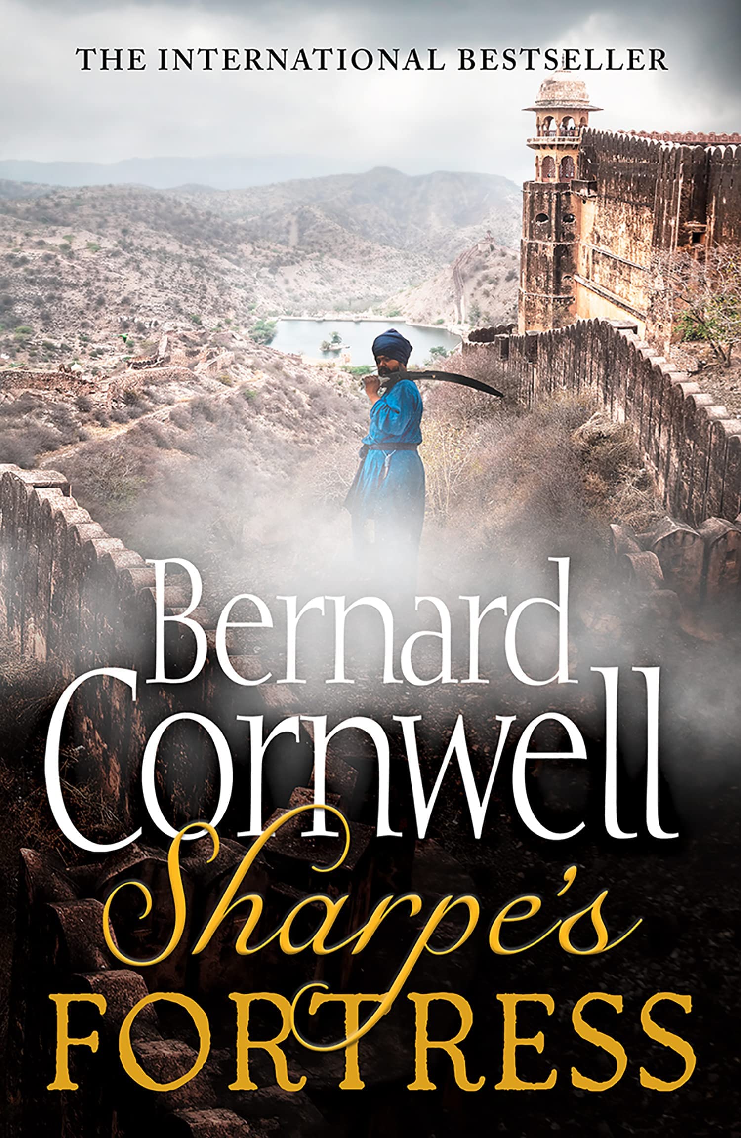 Close-up of Sharpe's Prey paperback cover by Bernard Cornwell