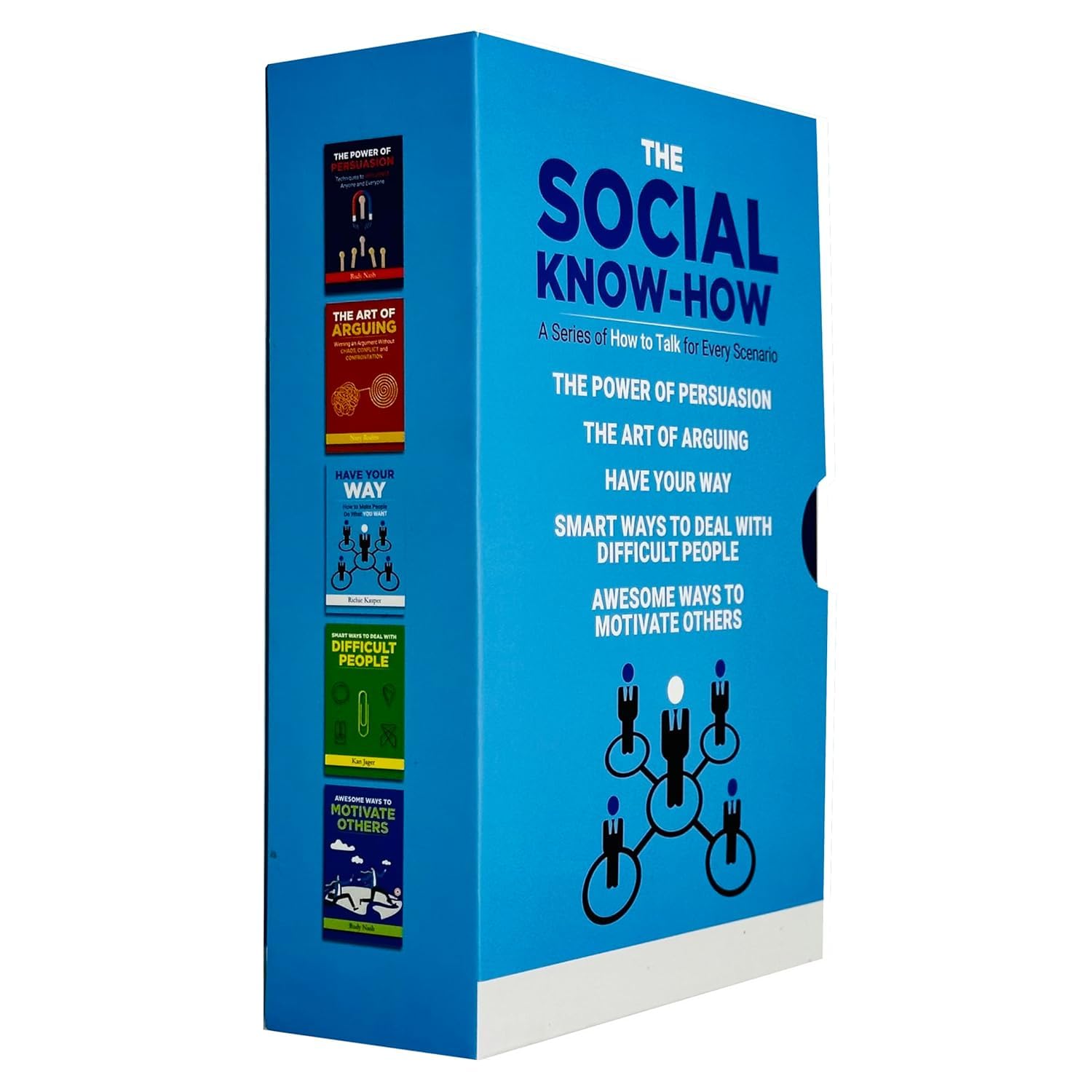 The Social Know-How 5 Books Collection Set - all five paperback titles fanned out showing spines and covers