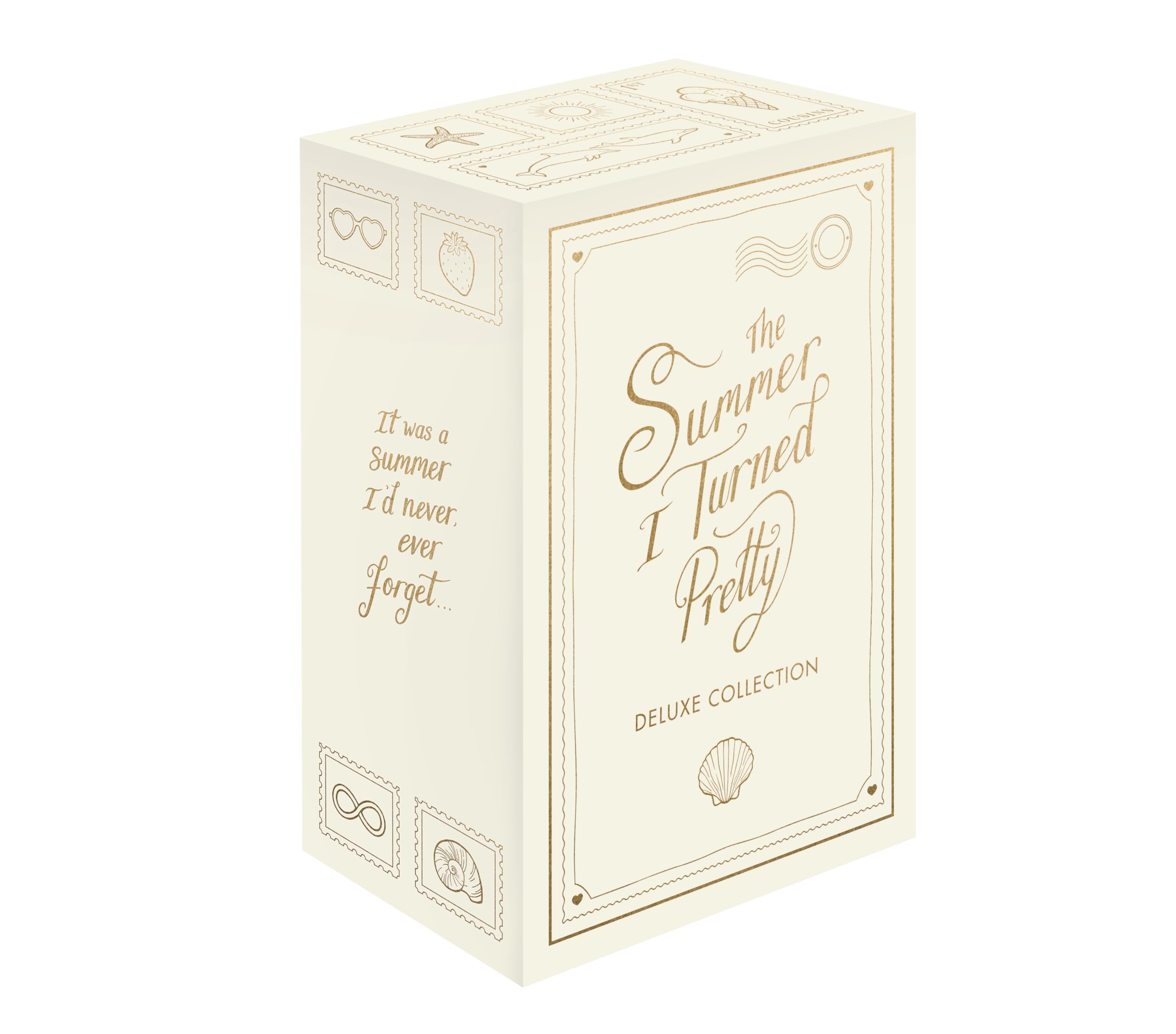 The Summer I Turned Pretty trilogy hardback box set, back cover with series description