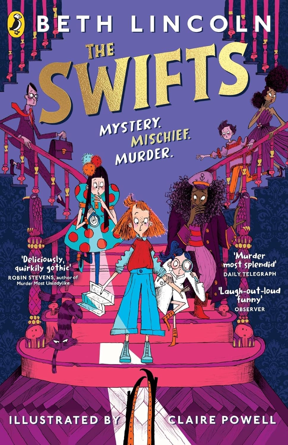 The Swifts: A Gallery of Rogues paperback cover by Beth Lincoln, illustrated by Claire Powell