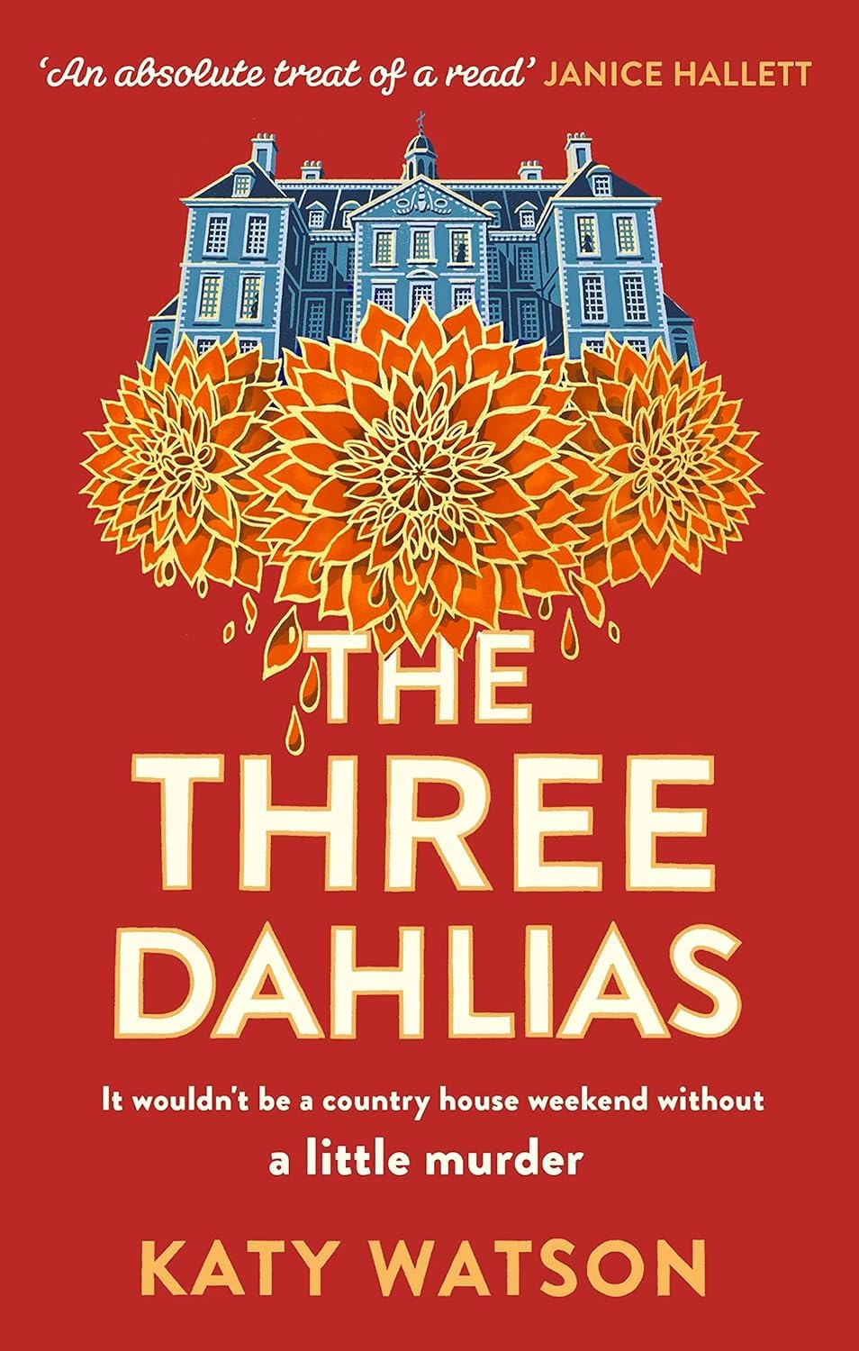 Three Dahlias mystery series by Katy Watson paperback - front cover of A Very Lively Murder