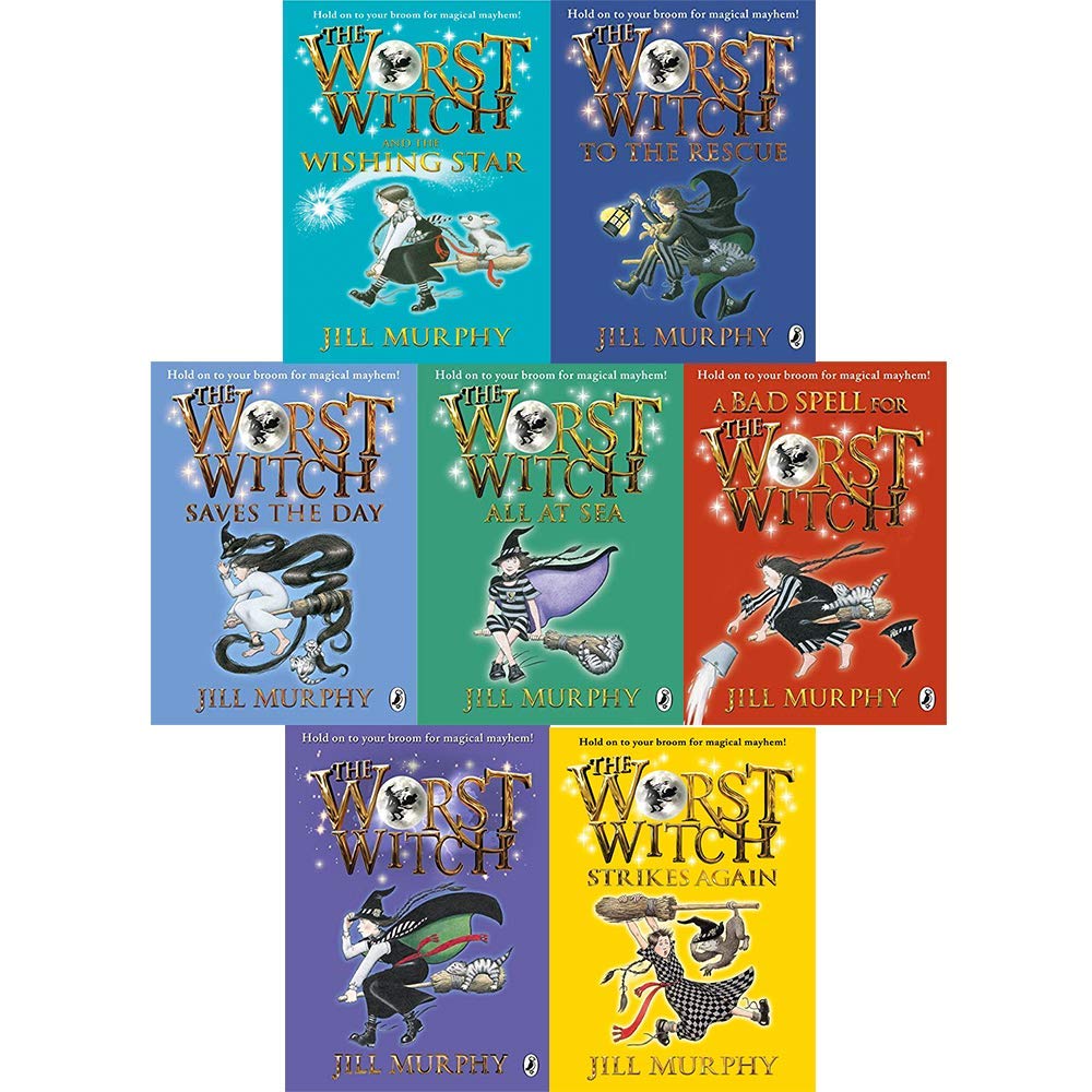The Worst Witch 7 Books Collection Set by Jill Murphy - front cover of the paperback box set