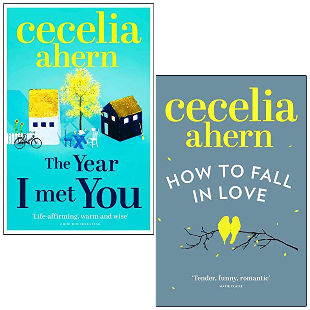 Back cover of Cecelia Ahern 2 book paperback set showing synopsis for The Year I Met You and How to Fall in Love