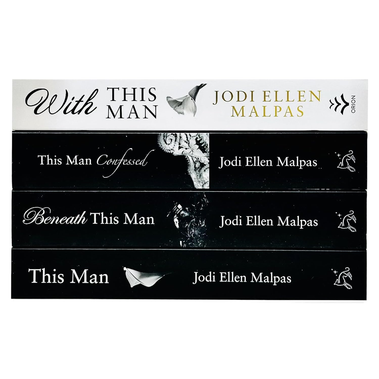 Back cover of the This Man Series paperback set showing the book descriptions for This Man, Beneath This Man, This Man Confessed, and With This Man