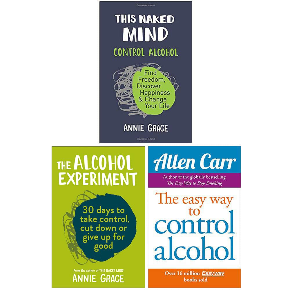 This Naked Mind & Related Reads 3 Books Collection Set paperback front cover, Annie Grace and Allen Carr