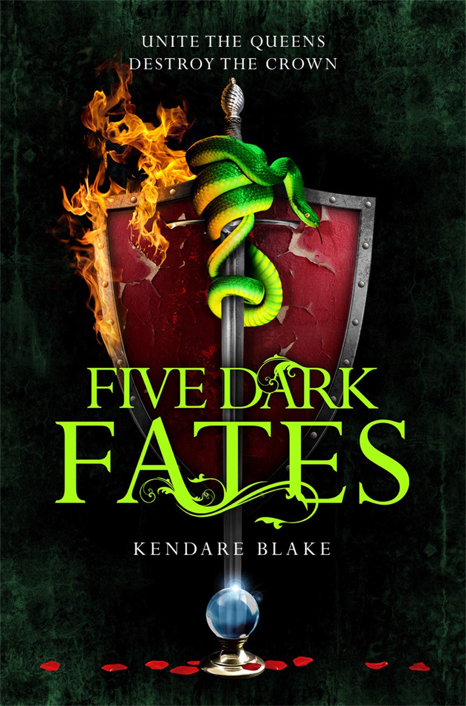 Stacked view of the Three Dark Crowns young adult fantasy paperback collection by Kendare Blake