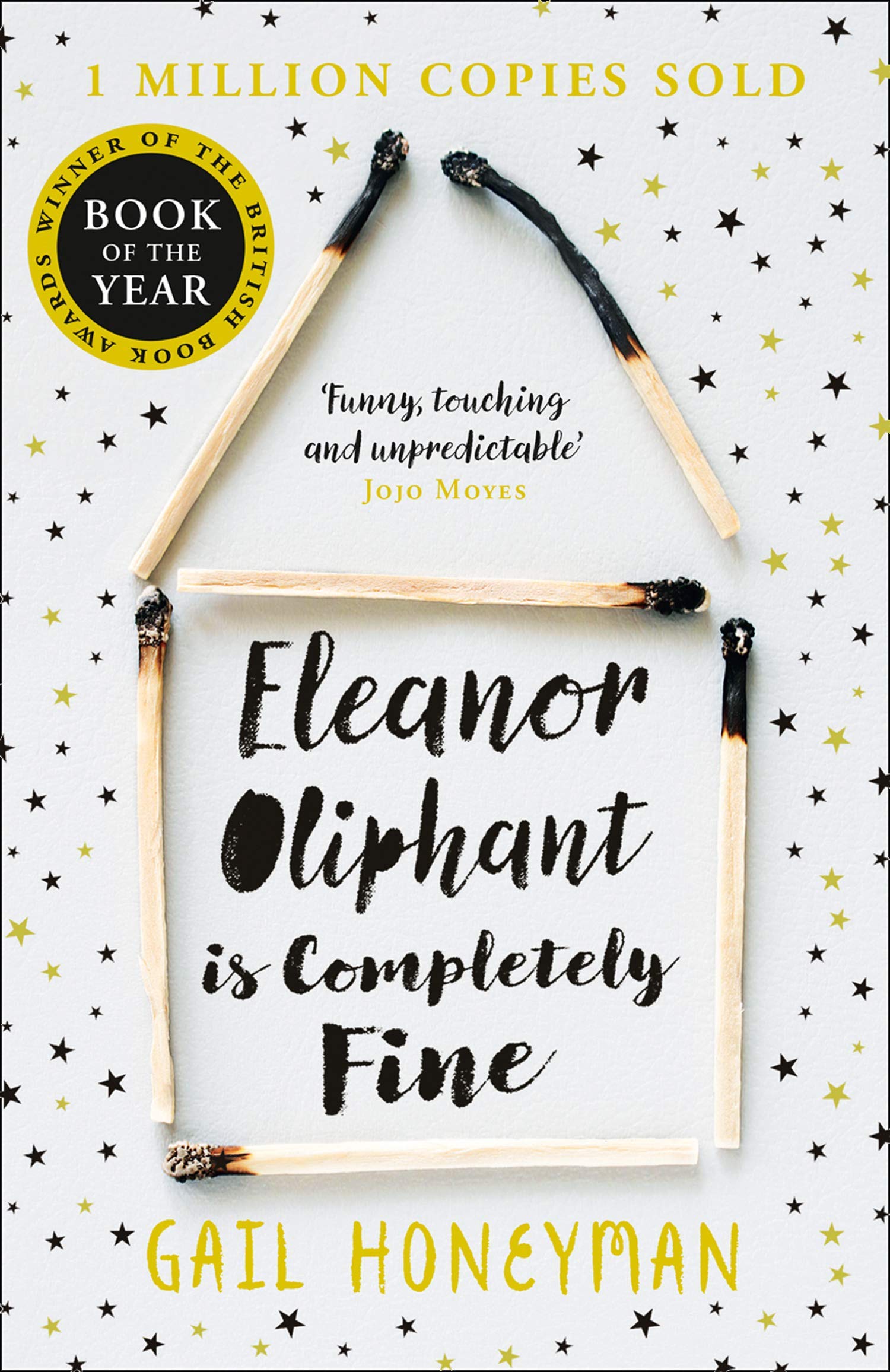 Three Reads paperback collection neatly stacked, showing back cover blurbs for This Is Going to Hurt, The Tattooist of Auschwitz, and Eleanor Oliphant Is Completely Fine.