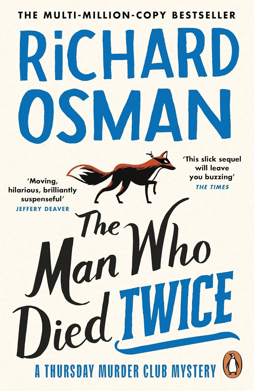 Close-up of The Thursday Murder Club and The Man Who Died Twice paperback covers side by side