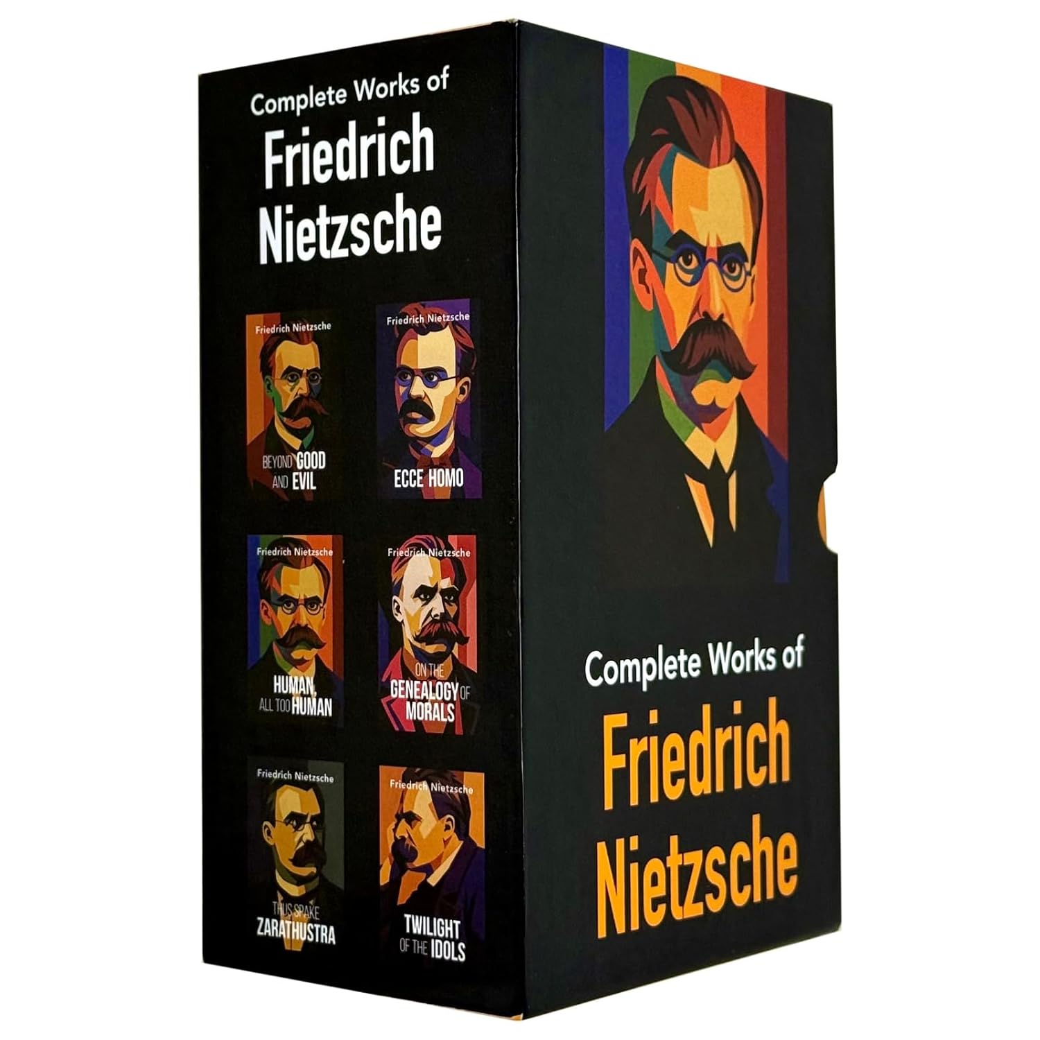 Front cover of the Friedrich Nietzsche 6 Books Collection Box Set, paperback edition, featuring Thus Spoke Zarathustra