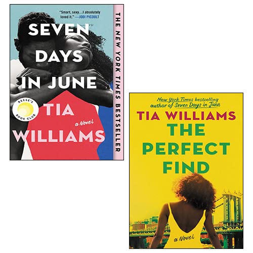 Tia Williams 2 Books Collection Set paperback front cover featuring Seven Days in June and The Perfect Find