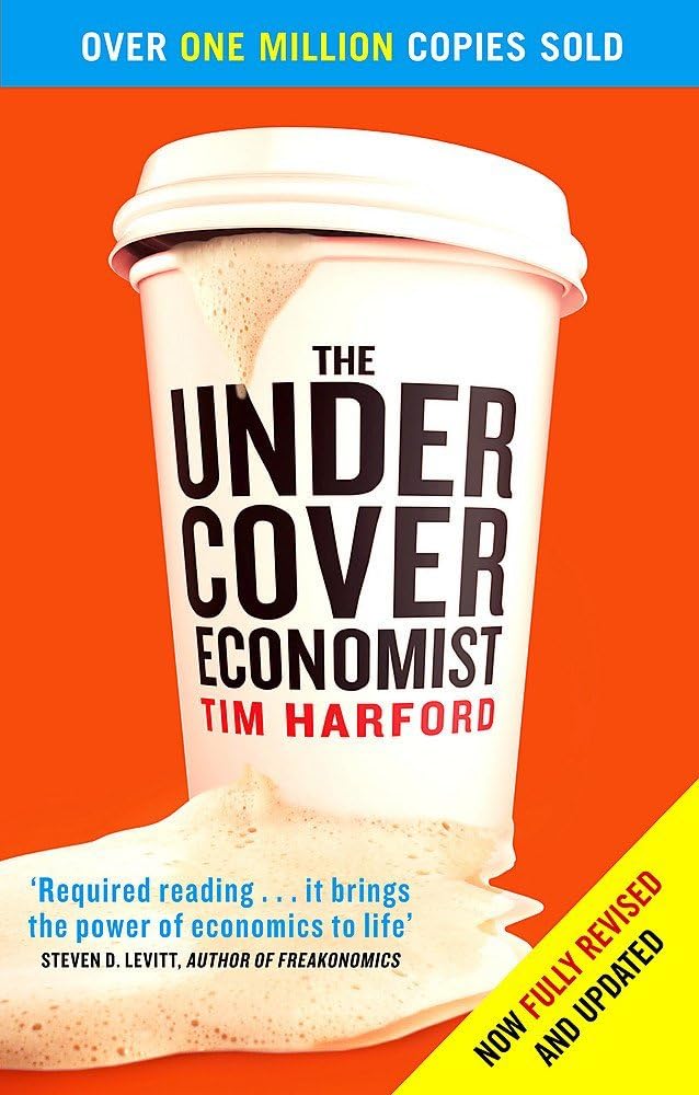 Back cover of Fifty Things That Made the Modern Economy by Tim Harford with blurb