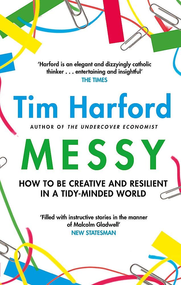 Tim Harford 2 Books Collection Set paperback front covers of The Undercover Economist and Messy shown together