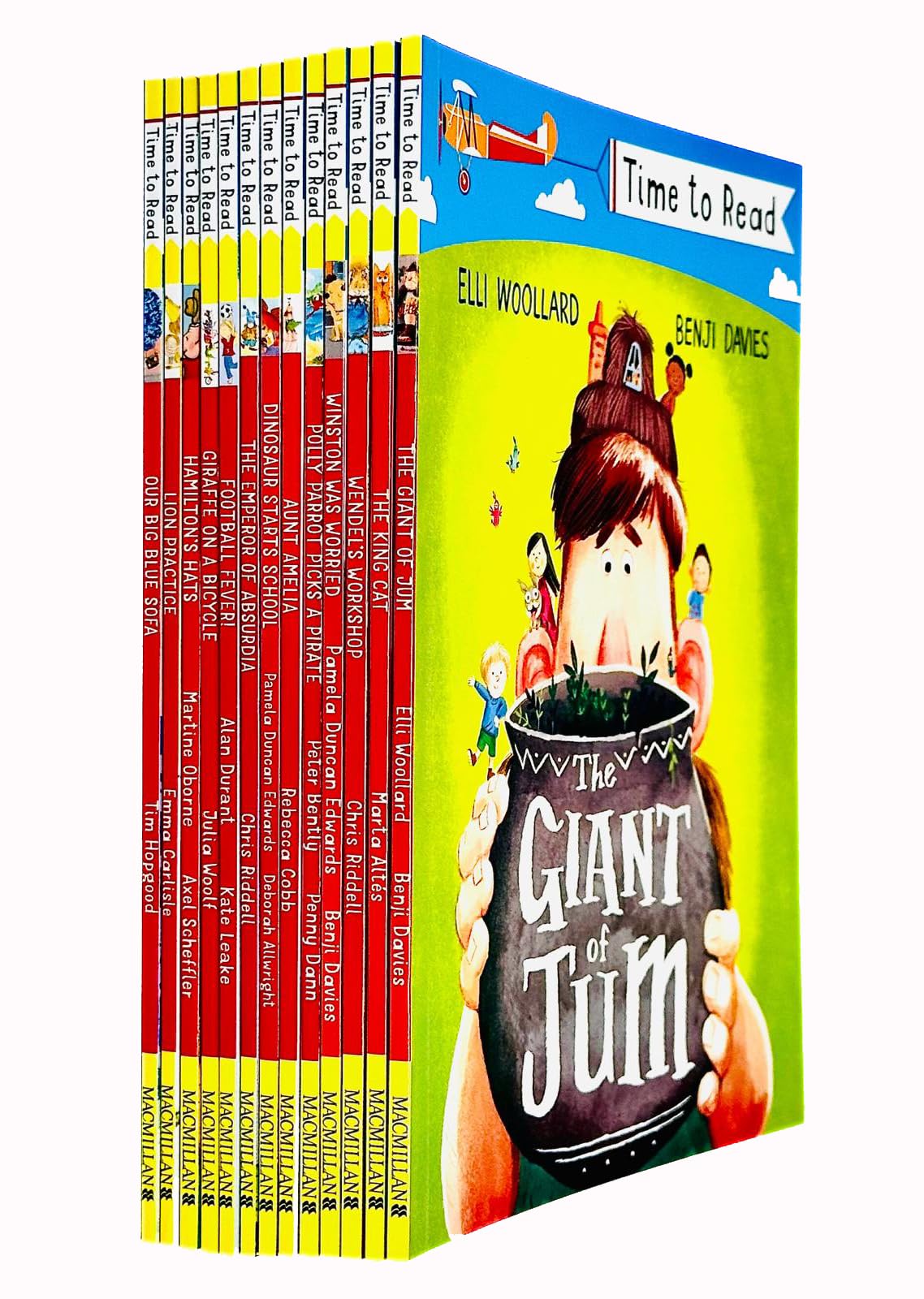 Time To Read 13 Books Collection Set front cover, paperback picture books for ages 3-7 including The Giant of Jum and Aunt Amelia