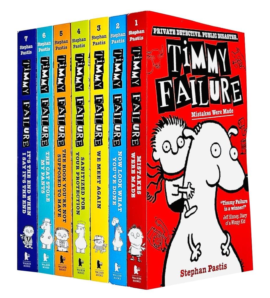 Timmy Failure's Finally Great 7 Books Collection Set by Stephan Pastis - front cover of the paperback box set