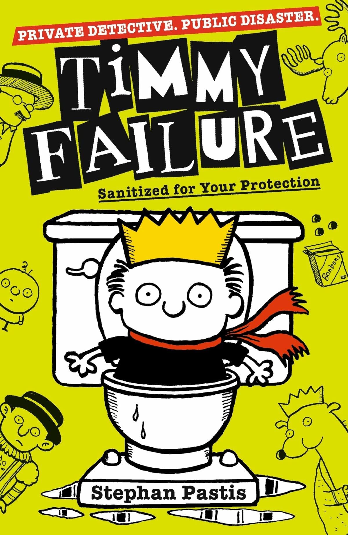 Timmy Failure 7 Books Collection Set by Stephan Pastis, paperback ages 8-12 - close-up of the front cover of The Book You're Not Supposed to Have.