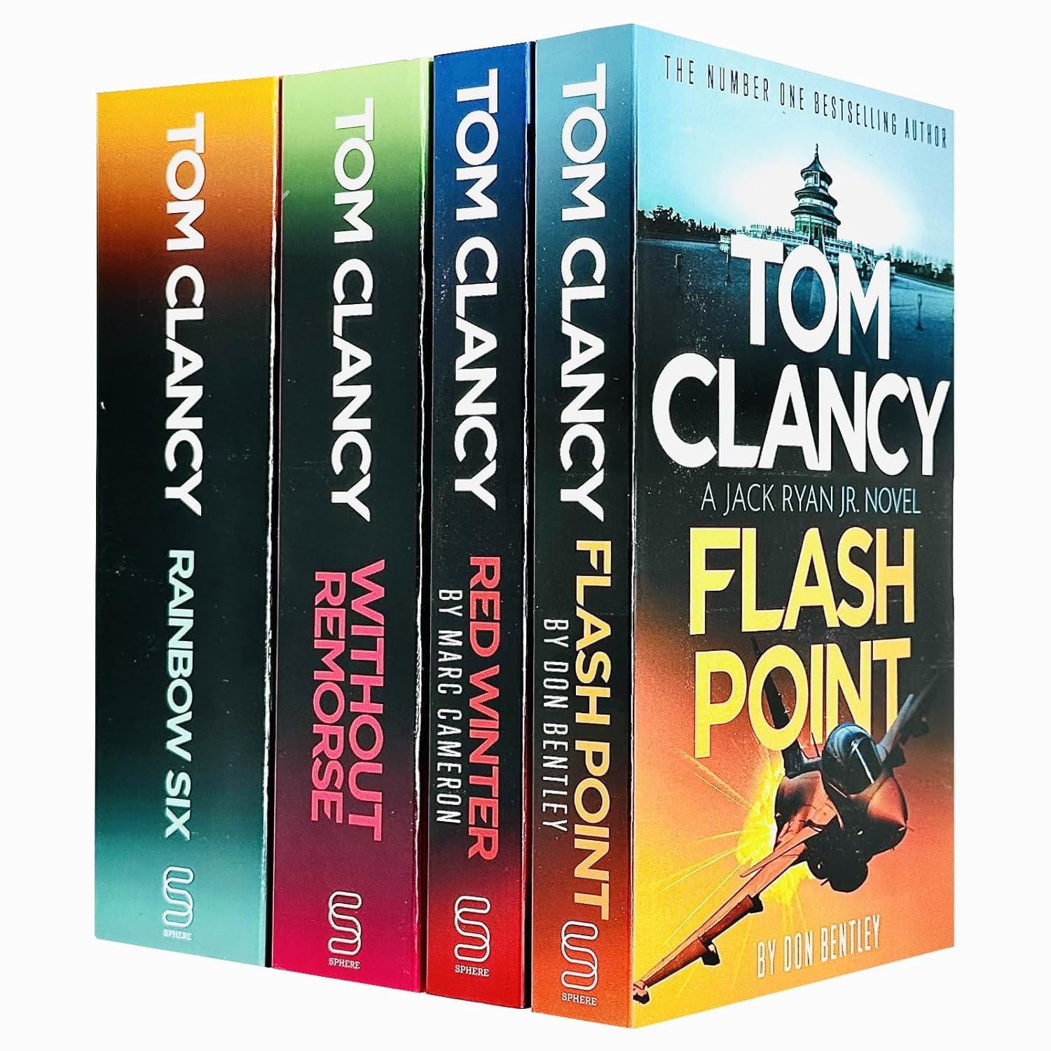 Tom Clancy 4 Books Collection Set, Paperback - front cover of Flash Point by Don Bentley