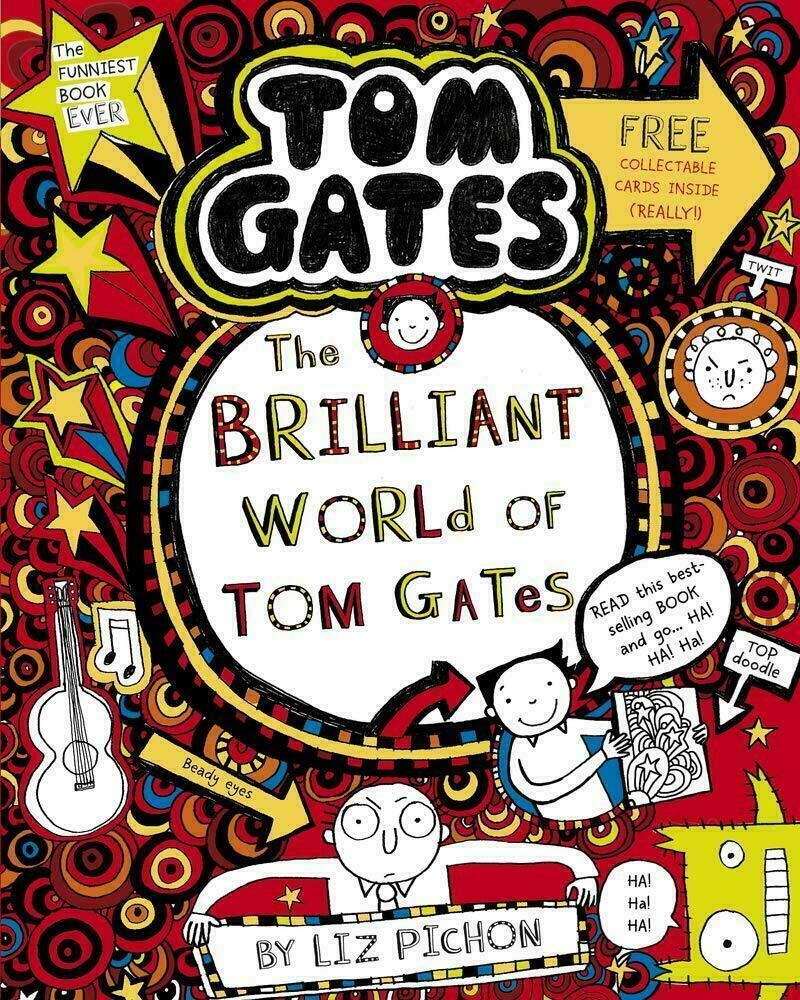 Back cover of the Tom Gates 5 book paperback collection set showing series description