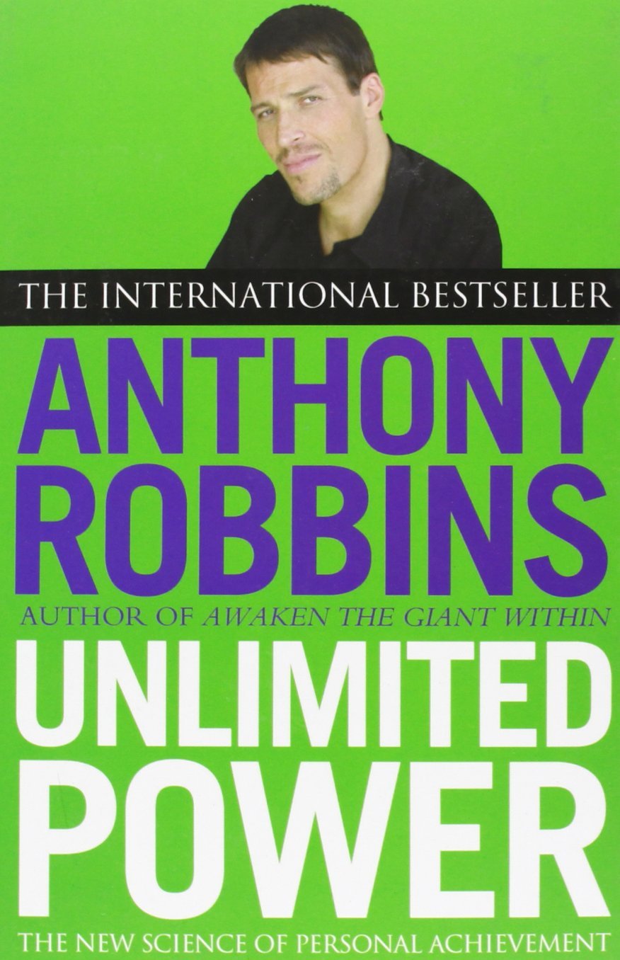 Spine and stacked view of the Tony Robbins 3 Books Collection Set paperback highlighting the full set together.