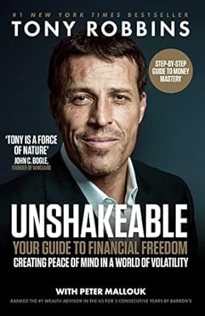 Both paperback books in the Tony Robbins Financial Freedom 2-book set displayed together, showing spines and full cover artwork