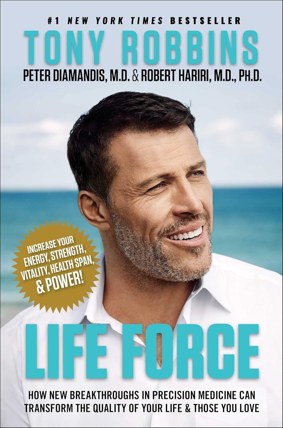 Back cover view of the Tony Robbins Life Force and Unshakeable paperback set showing synopsis and author details.