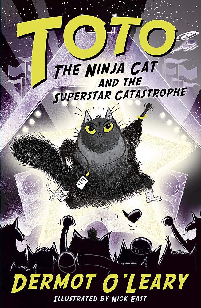Toto the Ninja Cat and the Incredible Cheese Heist paperback cover, illustrated by Nick East