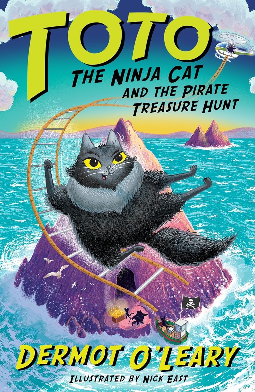 Toto the Ninja Cat and the Great Snake Escape paperback front cover, book 1 in the series