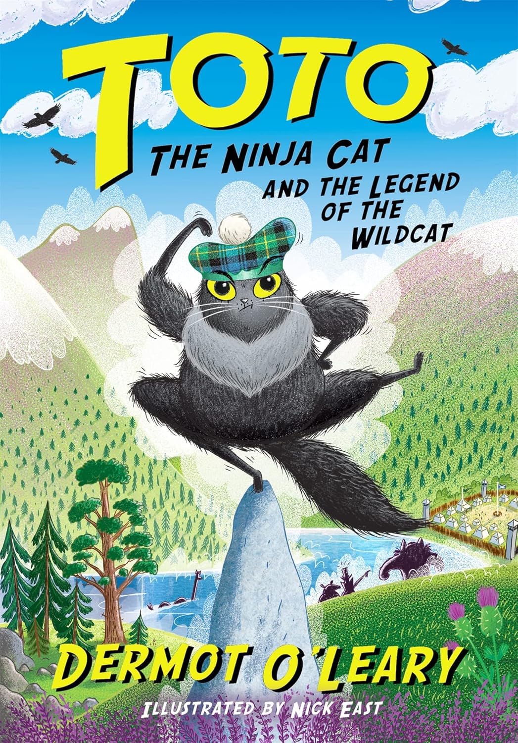Toto the Ninja Cat and the Incredible Cheese Heist paperback front cover, book 2 in the series