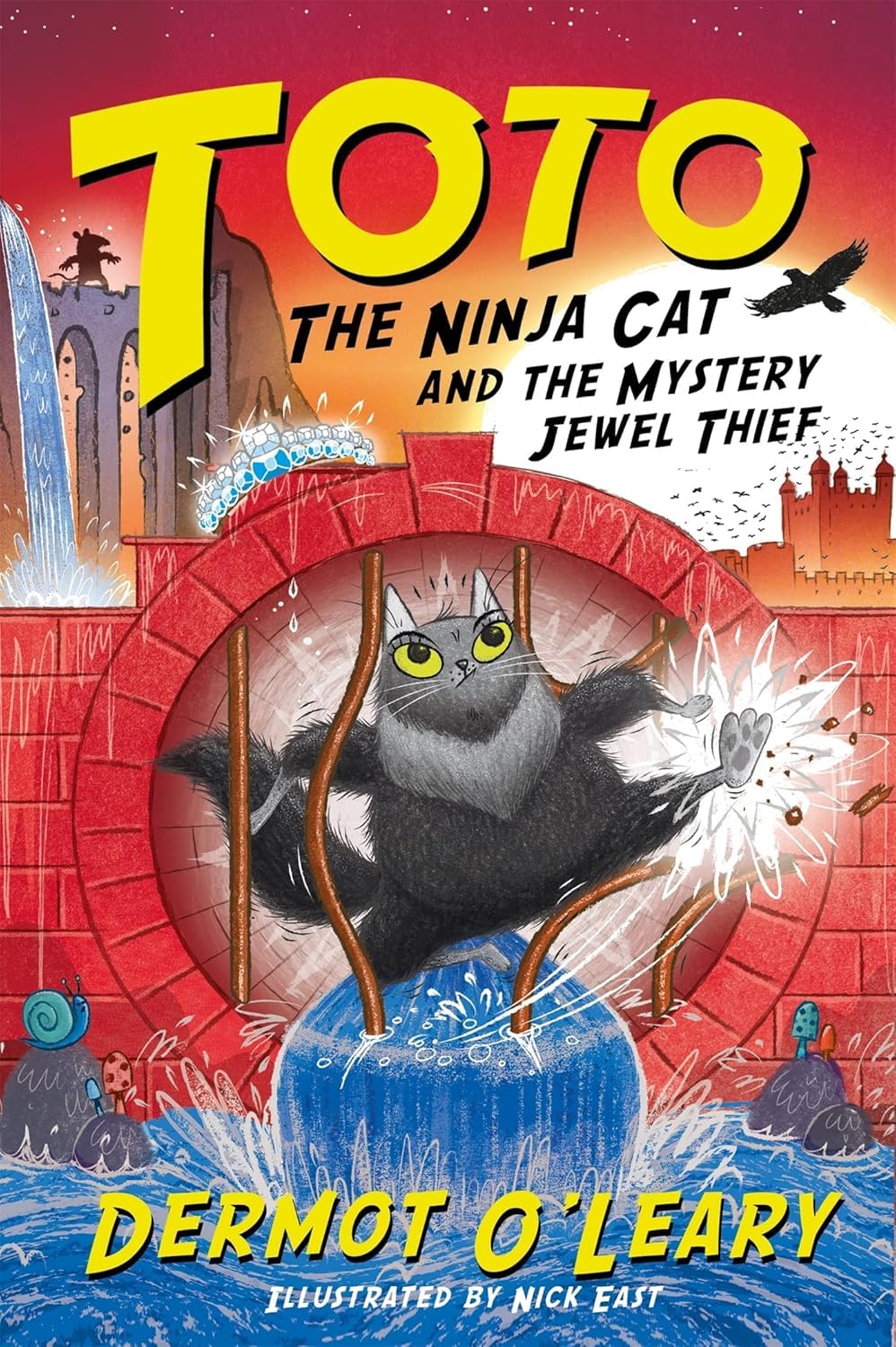 Toto the Ninja Cat and the Superstar Catastrophe paperback front cover, book 3 in the series