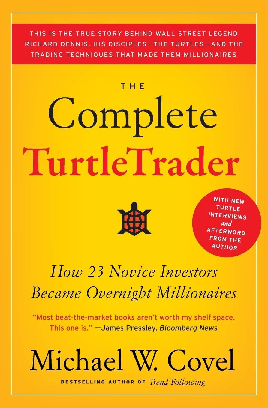 The Complete TurtleTrader by Michael W. Covel paperback front cover, trend-following trading book