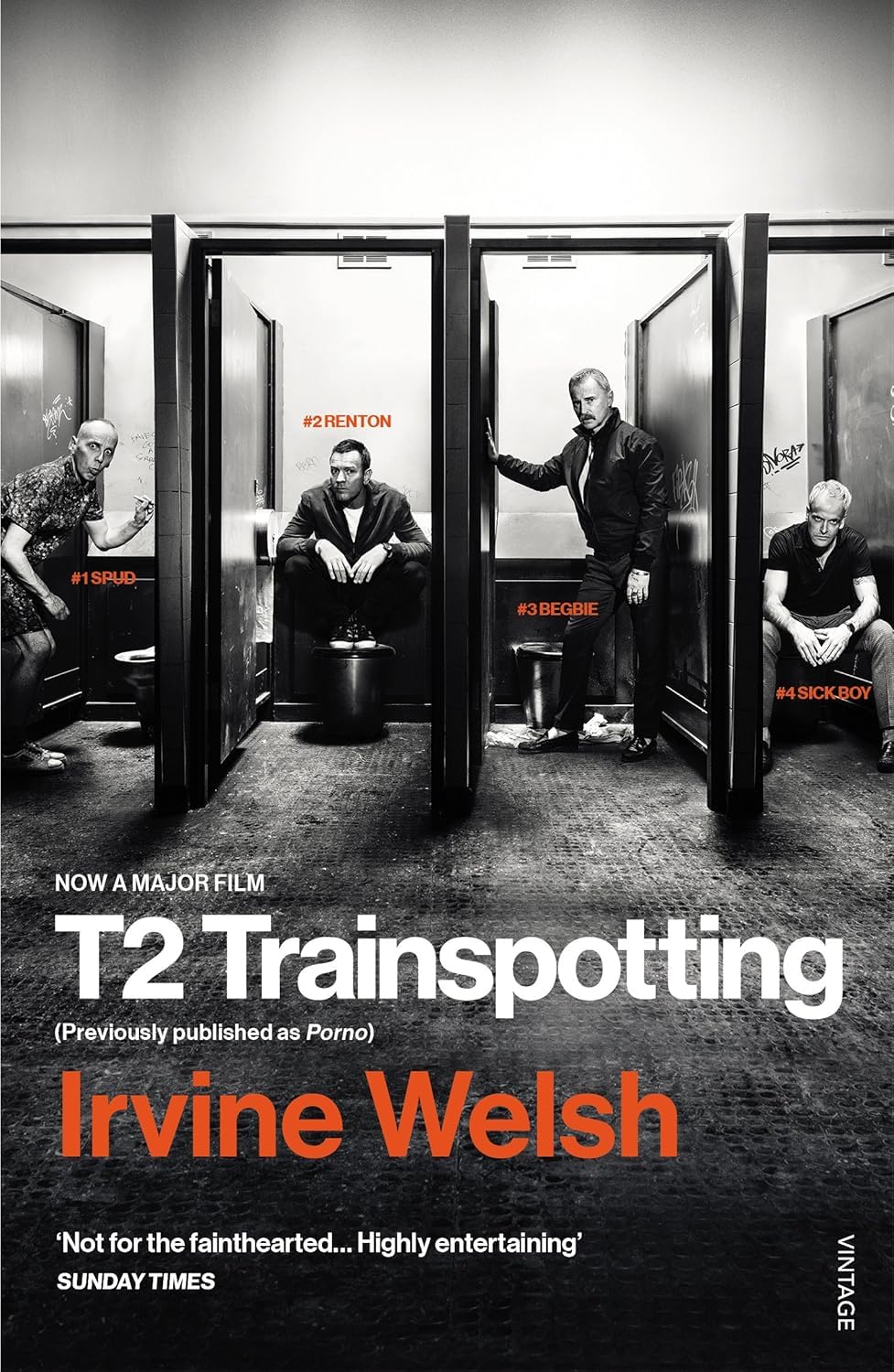Back cover detail of the Irvine Welsh Trainspotting novels paperback 4-book collection set