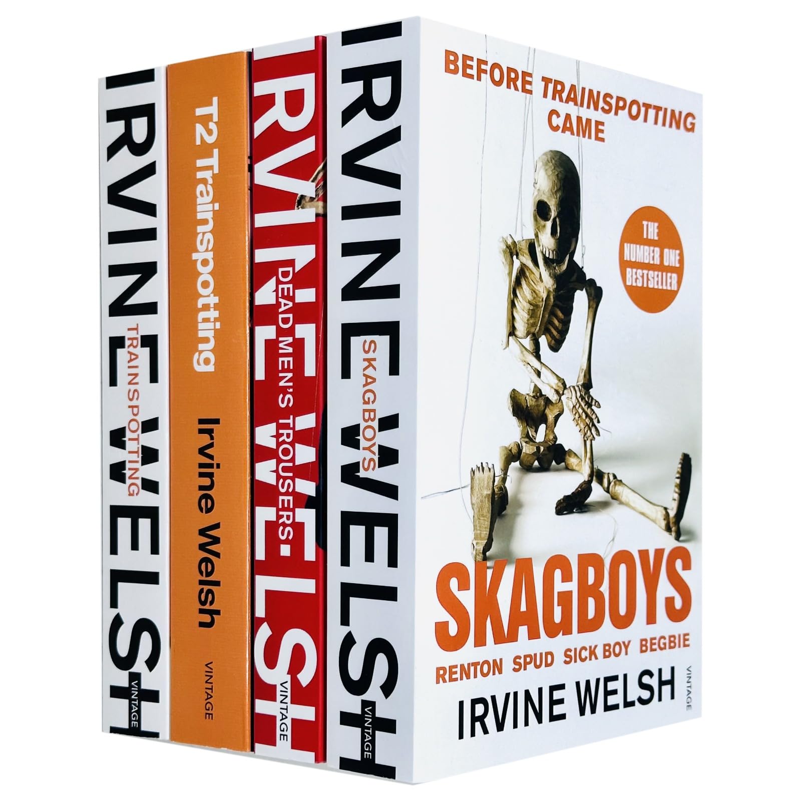 Trainspotting Novels 4-Book Collection Set by Irvine Welsh - front cover of the paperback boxed set