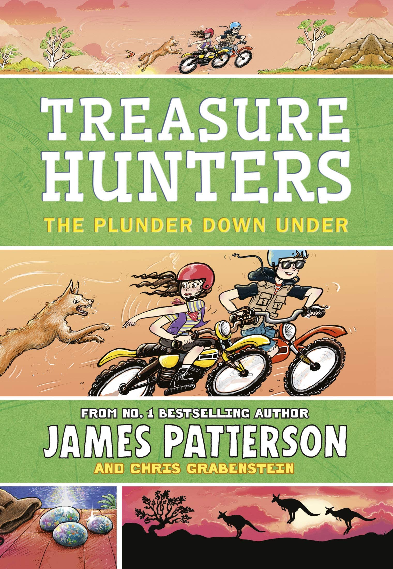 Front cover of Treasure Hunters: Ultimate Quest paperback book by James Patterson, Ages 8-11