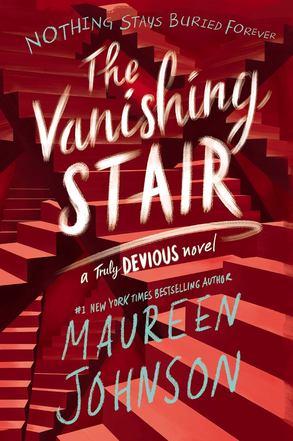 Truly Devious 6-book paperback collection set by Maureen Johnson — back cover synopsis text from one of the paperback books in the set