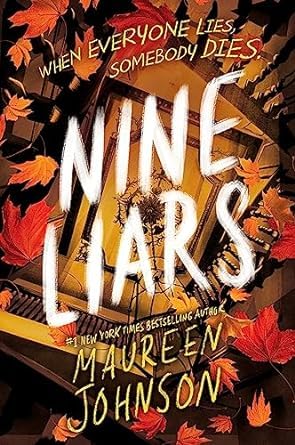 Nine Liars paperback front cover, latest Stevie Bell mystery by Maureen Johnson