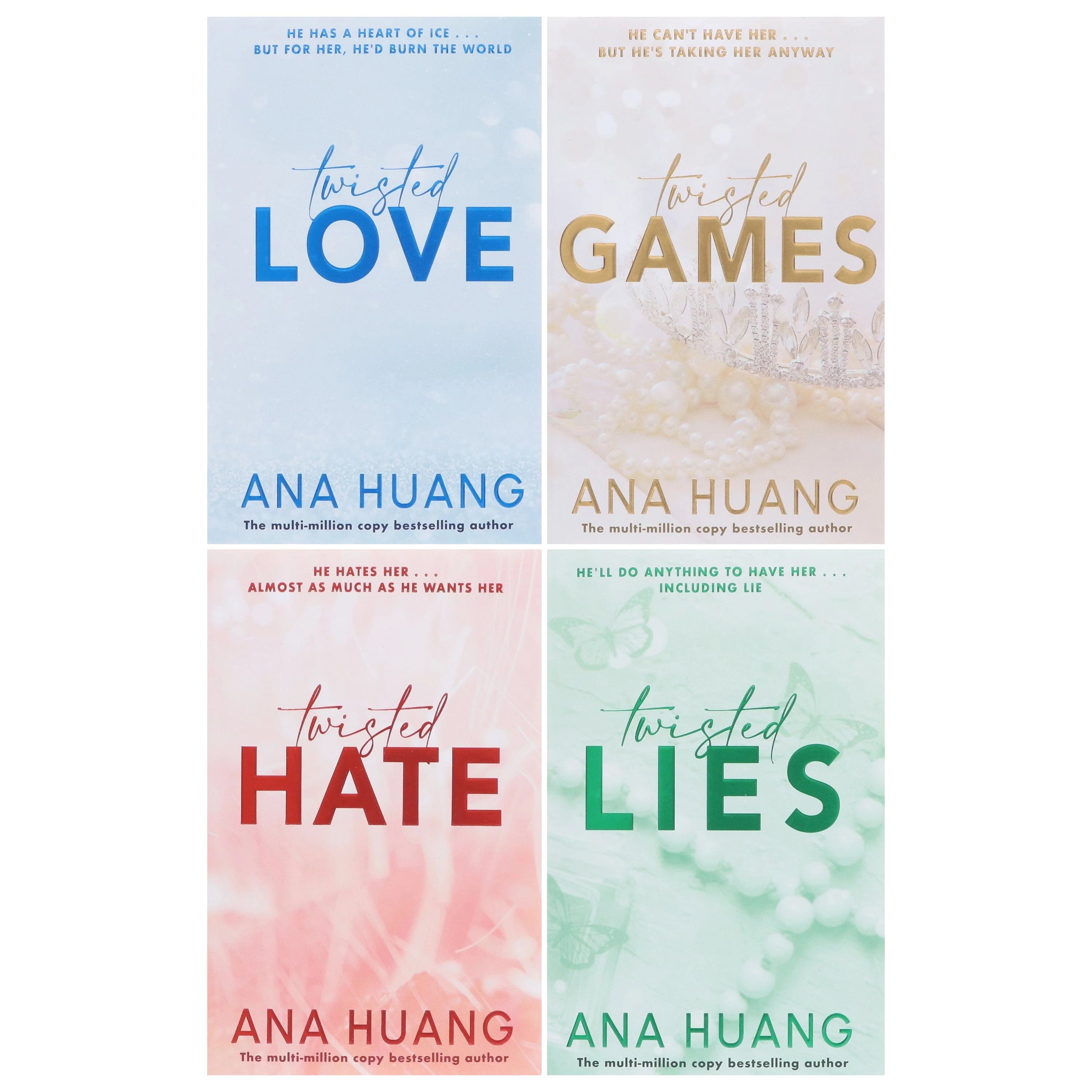 Front cover close-up of the Twisted Series paperback box set by Ana Huang