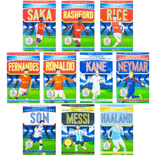 Ultimate Football Heroes 10 Books box set (ISBN 9781789466003) - one of the two 10-book sets included in this 20-book collection