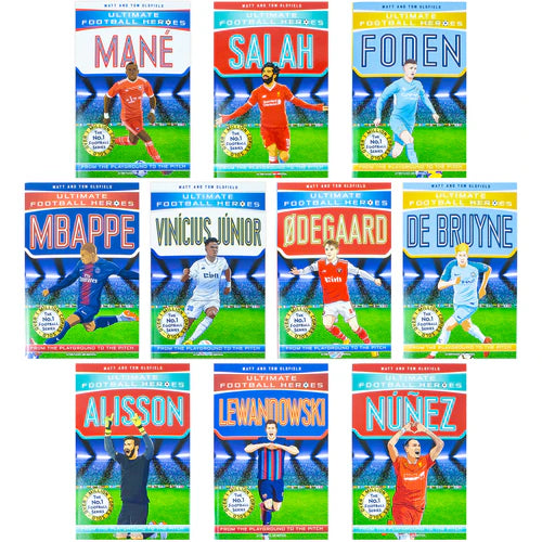 Ultimate Football Heroes 10 Books box set (ISBN 9781835872918) - the second 10-book set included in this 20-book collection