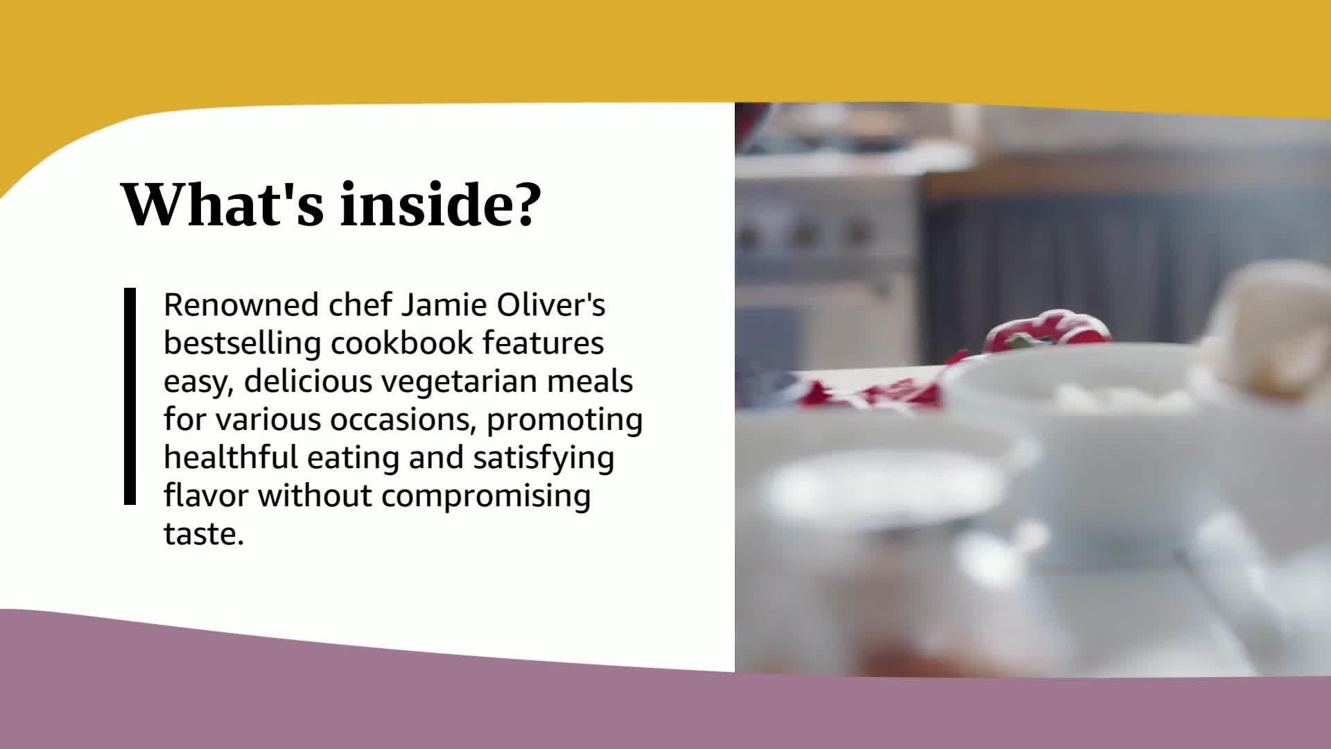 Alternate cover view of Ultimate Veg hardcover by Jamie Oliver, showcasing fresh vegetables and healthy meal photography.