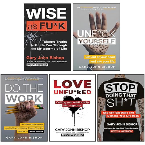 Unfu*k Yourself by Gary John Bishop paperback front cover, book 1 of the 5-book self-help series