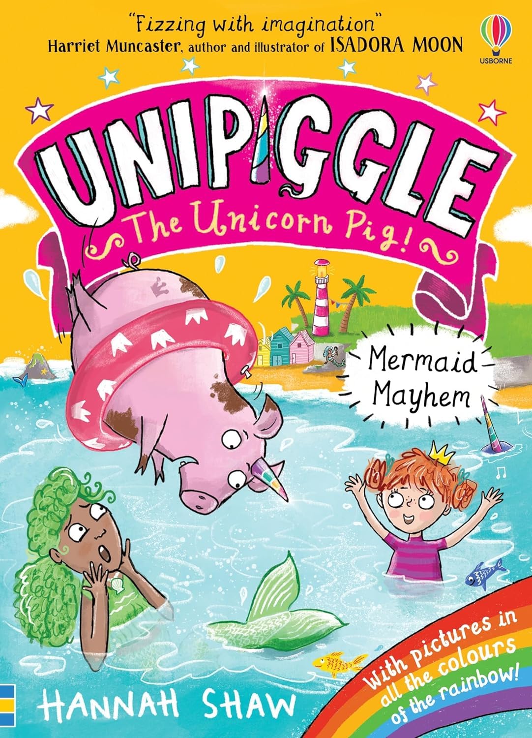 Unipiggle the Unicorn Pig Dragon Trouble paperback book cover from the 6-book collection