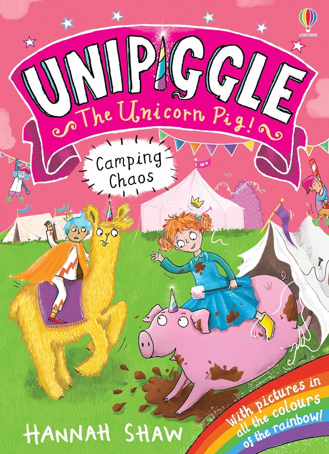 Unipiggle the Unicorn Pig Series 6-book paperback collection set displayed together, ages 6-9