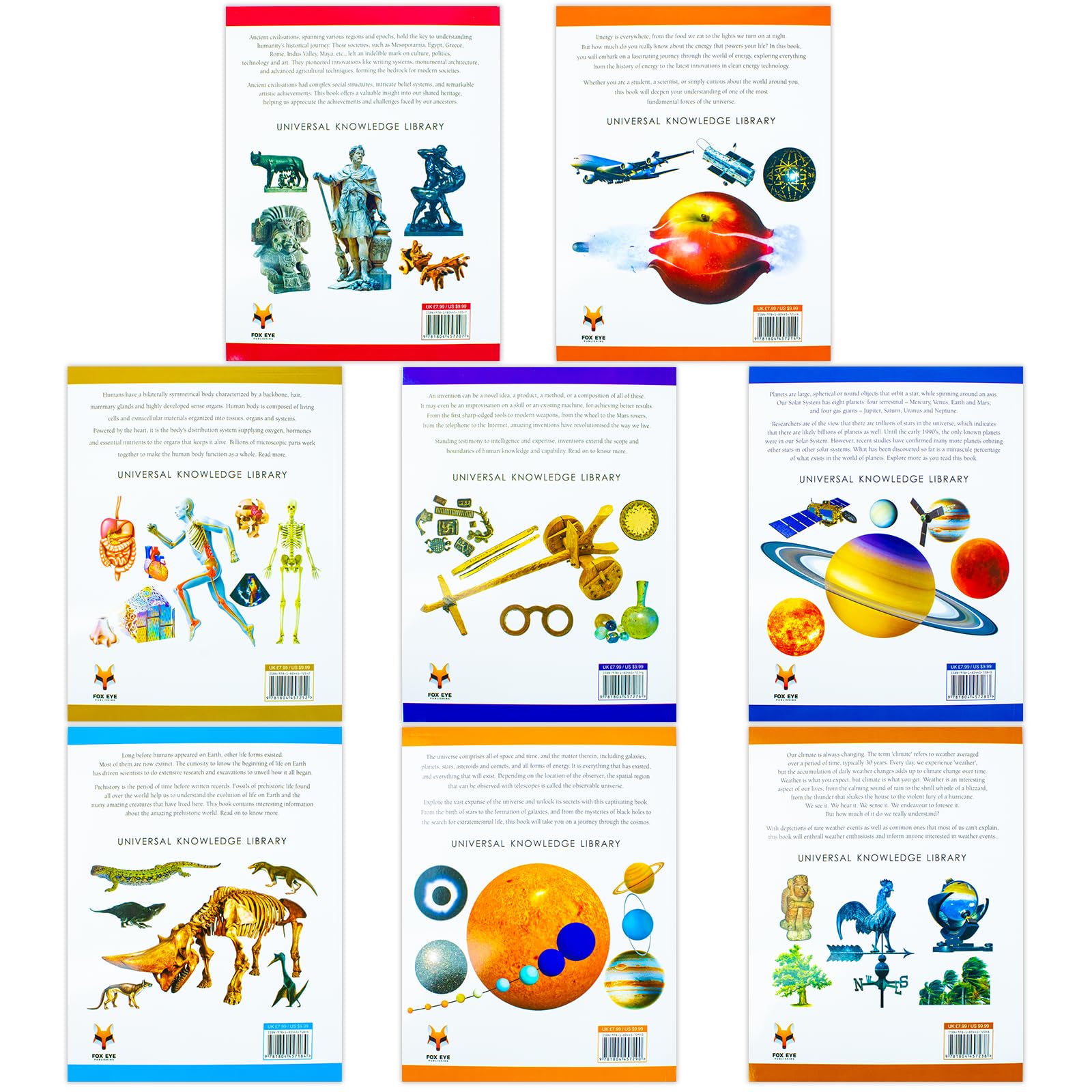 Energy and Human Body volumes from the Universal Knowledge Library science and history set