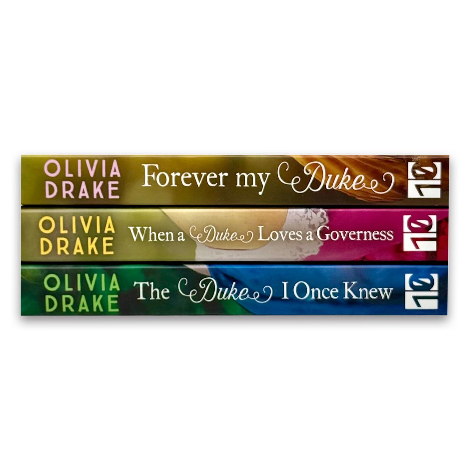 The Duke I Once Knew by Olivia Drake paperback front cover, book one in the Unlikely Duchesses series