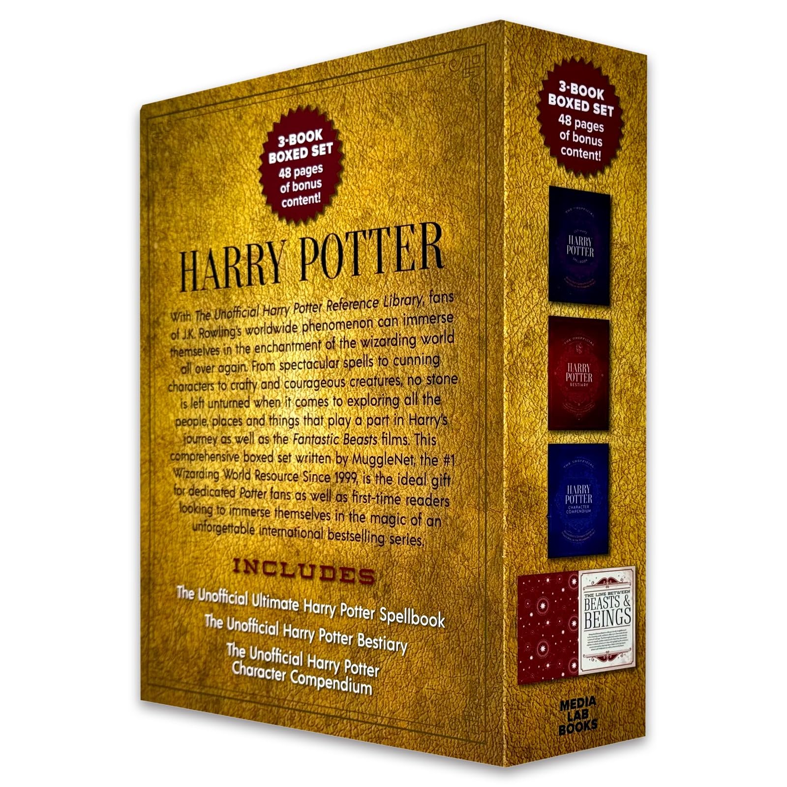 The Unofficial Harry Potter Bestiary paperback cover from the Reference Library set