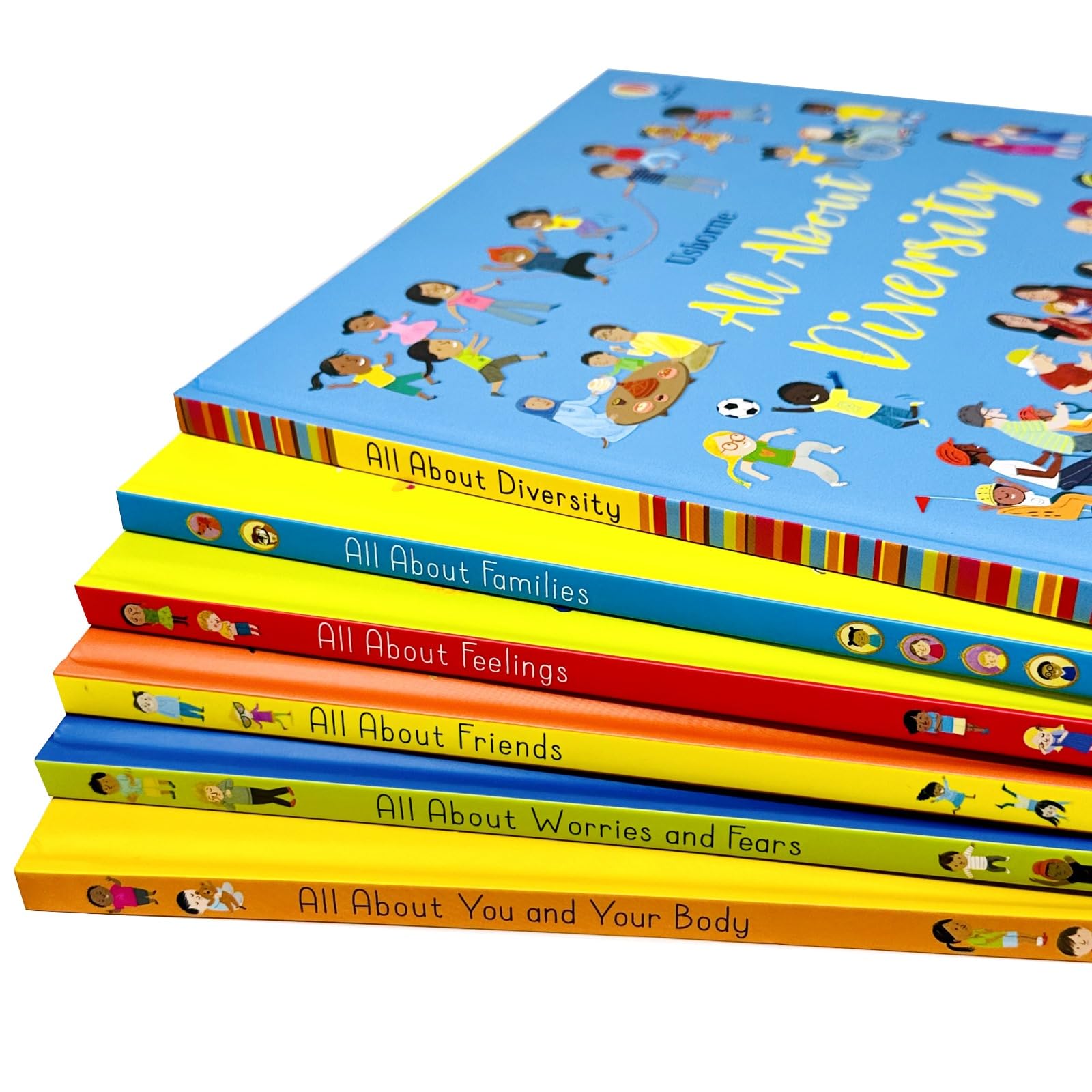 Inside page spread from an Usborne All About Series hardback book showing illustrated, easy-to-read layout